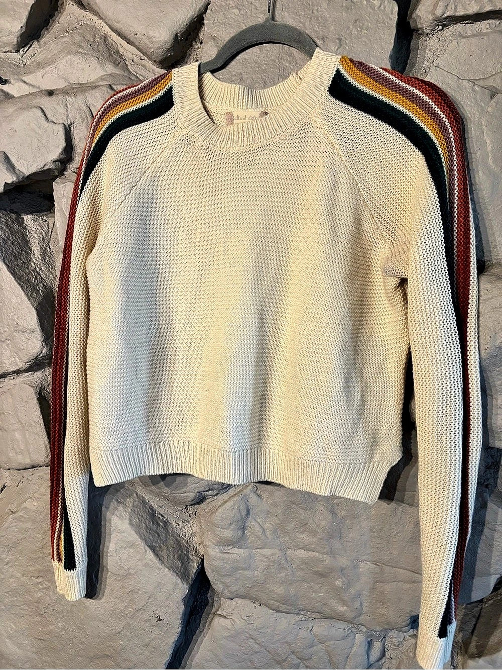 Altar'd State Crewneck Sweater in Cream Like New